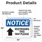 Signmission Restrooms This Way Please (Up Arrow) Sign With Symbol, 14 in W x Rectangle, Vinyl Decal OS-2PACK-NS-D-1014-L-18100 - alternate 6